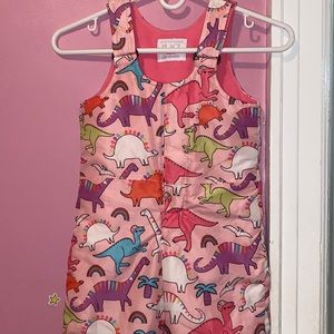 Snowsuit, super cute pink with dinosaur print. Very warm for snowy weather.